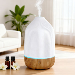 Ultrasonic Aroma Diffuser | 100ml | LED Lights | Iron | Forest Design (Style A)