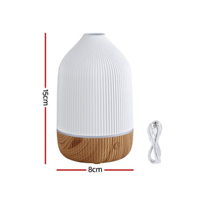 Ultrasonic Aroma Diffuser | 100ml | LED Lights | Iron | Forest Design (Style A)