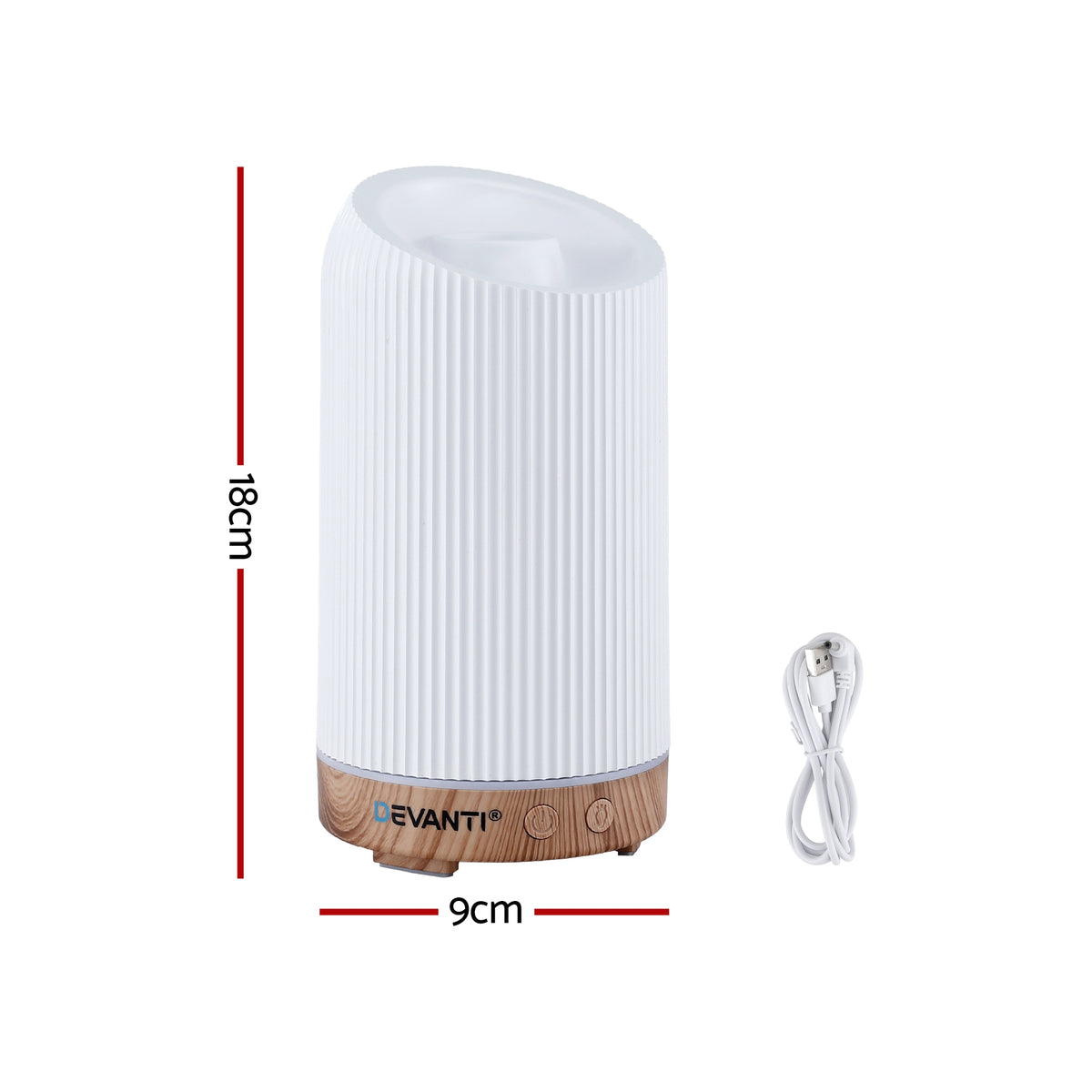 Ultrasonic Diffuser | 200ml | LED Lights | Iron | Forest Finish