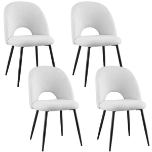 Artiss Dining Chairs | Set of 4 | Boucle Sherpa