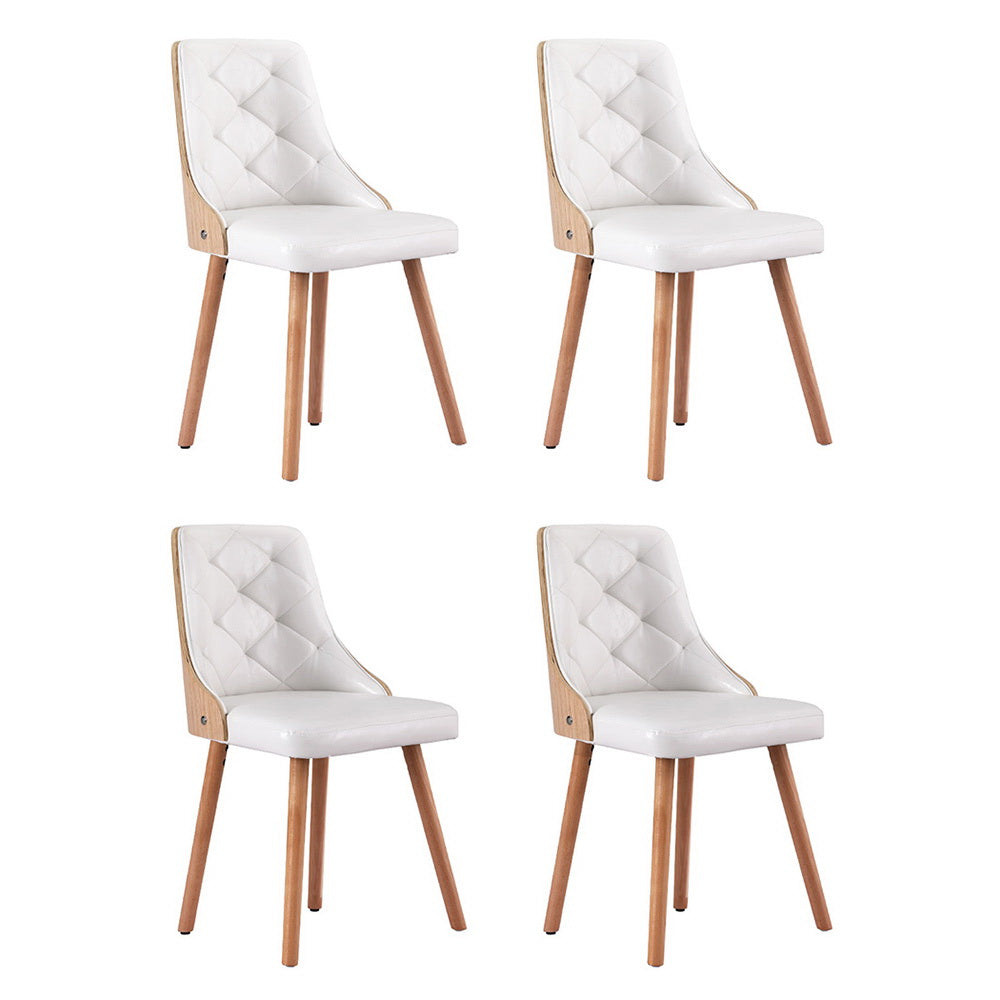 Artiss Dining Chairs | Set of 4 | PU | White