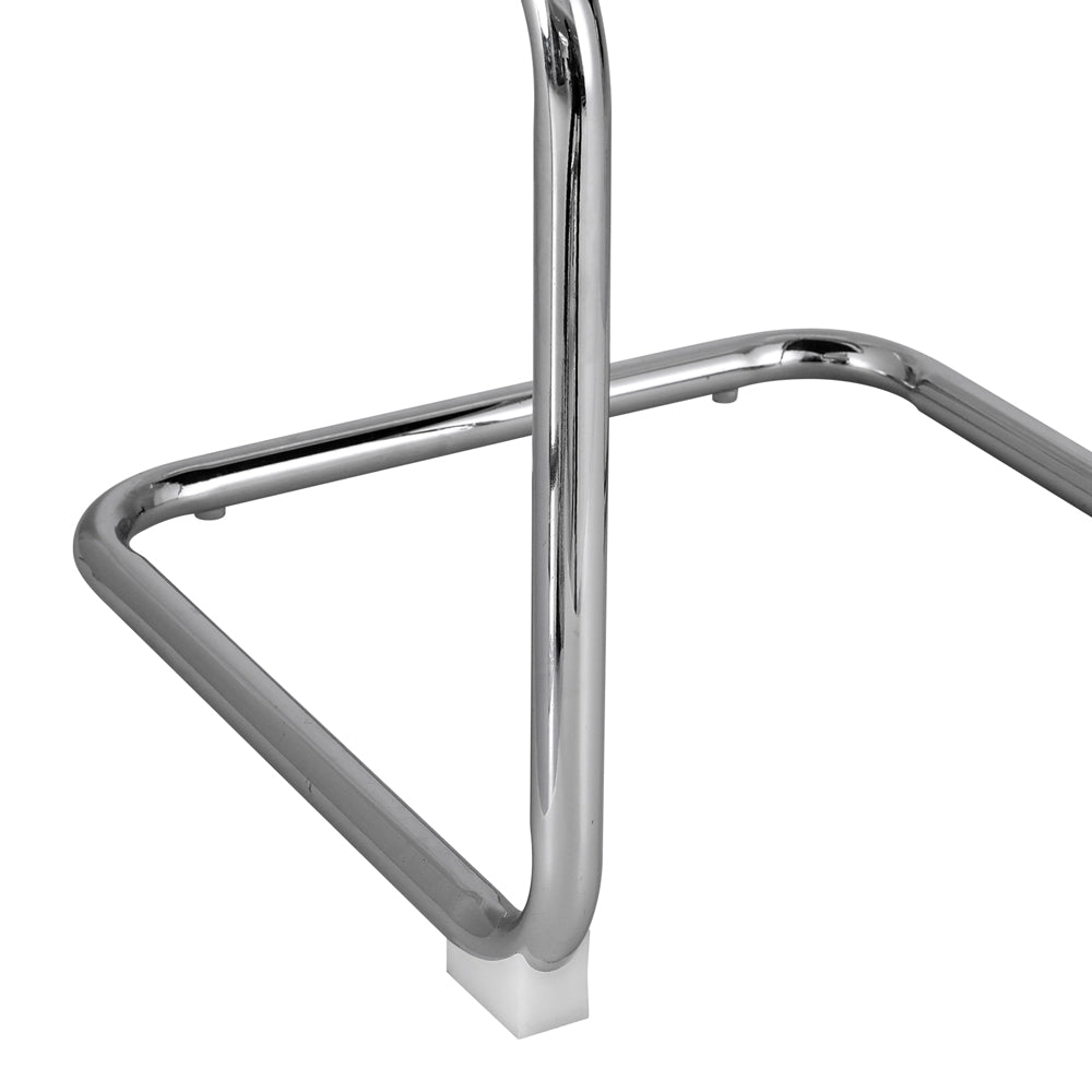 Dining Chairs | Set of 2 | Velvet | Rattan Cantilever | Yellow