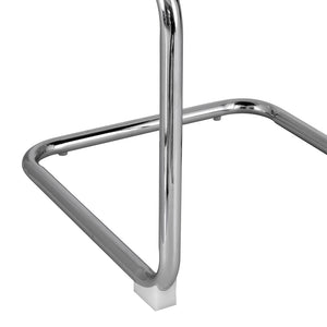 Dining Chairs | Set of 2 | Velvet | Rattan Cantilever | Yellow