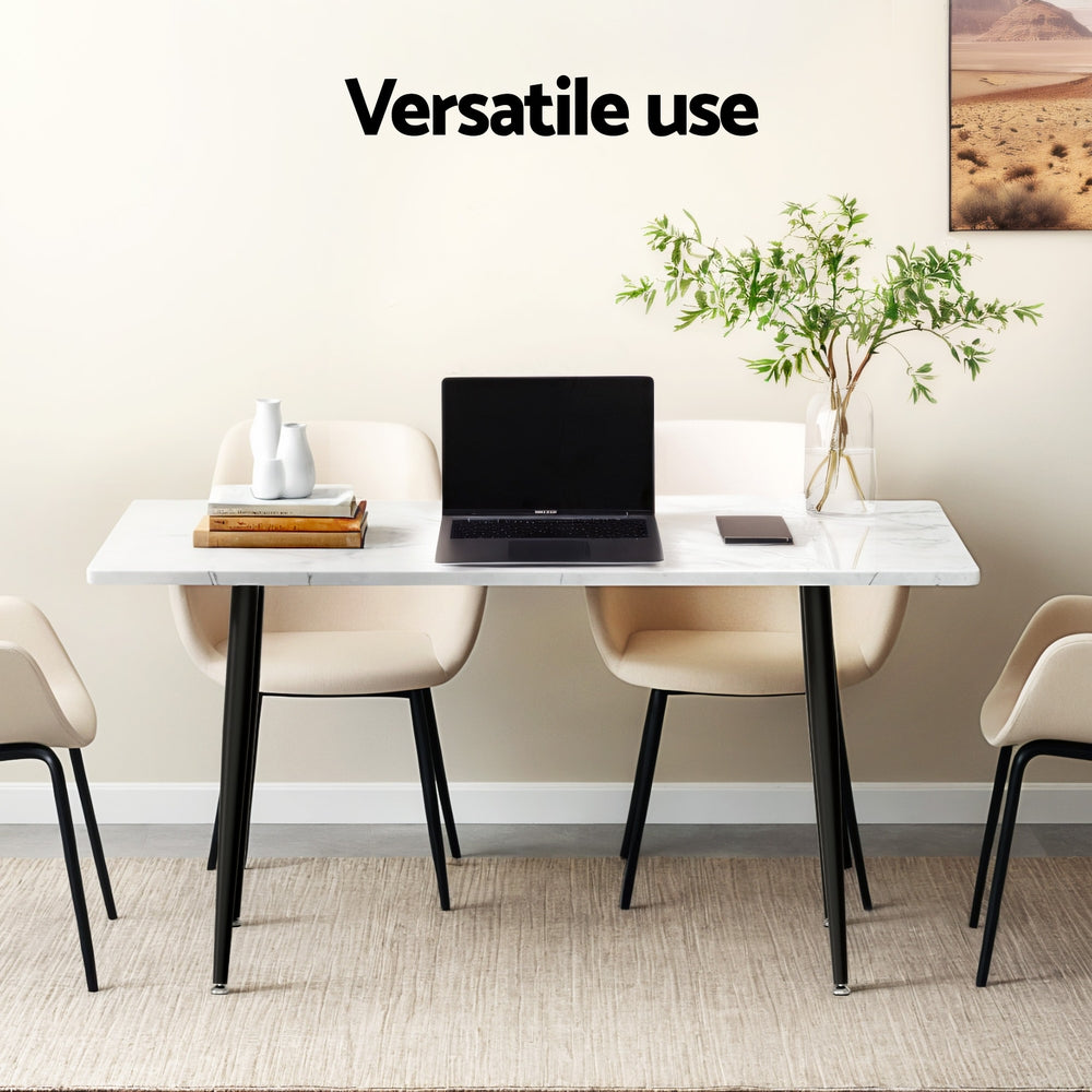 Dining Table | 1.5 m | Marble Effect Finish