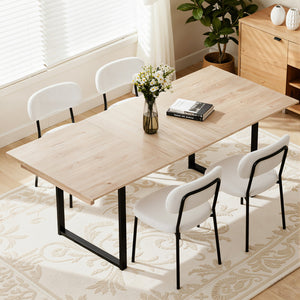 Extendable Dining Table 2m | Natural Finish | Kitchen Cafe Table