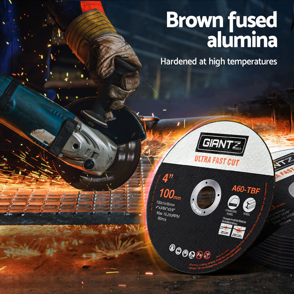 Cutting Discs | 100-Piece Set | 4" 100mm | Thin Cut Off Wheel for Metal | Angle Grinder Compatible