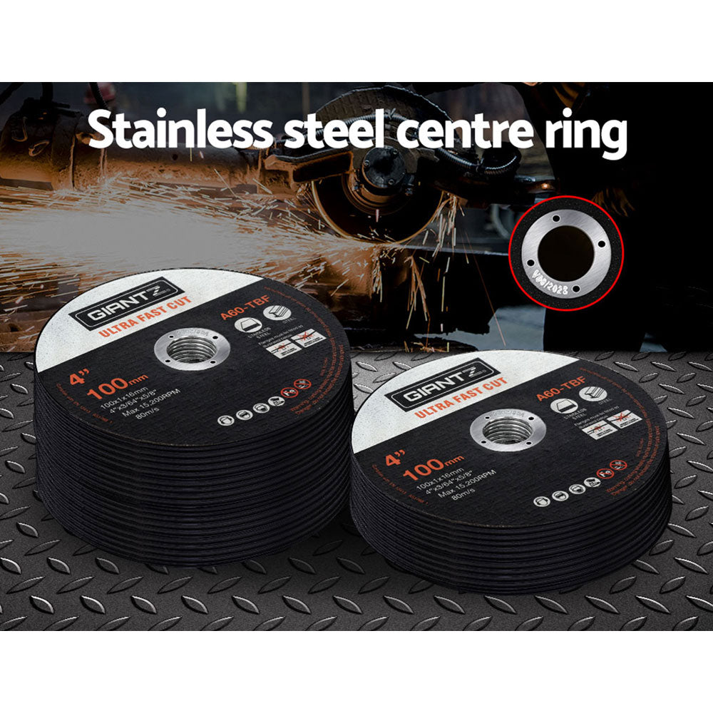 Cutting Discs | 200-Piece | 4" (100mm) Thin Cut-Off Wheels for Metal Angle Grinders