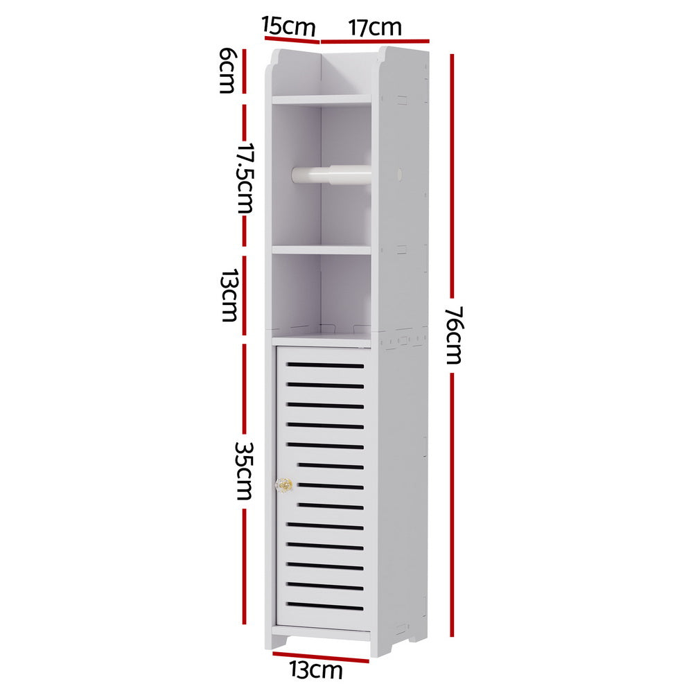 Bathroom Cabinet | Toilet Roll Holder | Tissue Organizer | 3 Tier | Floor Cabinet