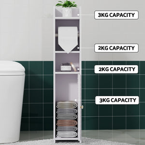 Bathroom Cabinet | Toilet Roll Holder | Tissue Organizer | 3 Tier | Floor Cabinet