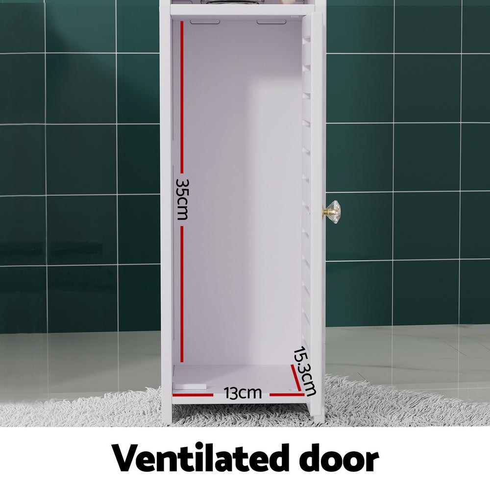Bathroom Cabinet | Toilet Roll Holder | Tissue Organizer | 3 Tier | Floor Cabinet