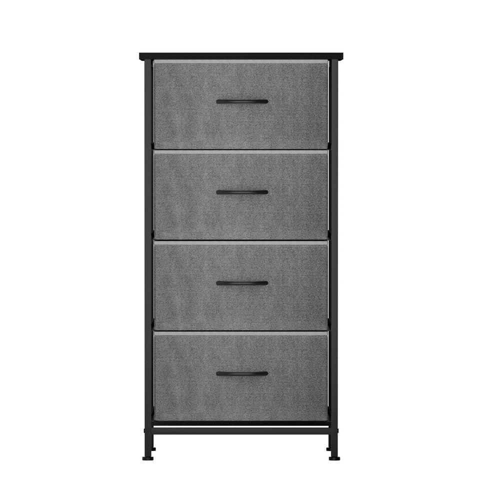 4-Drawer Chest of Drawers | Storage Dresser | Tallboy | Grey