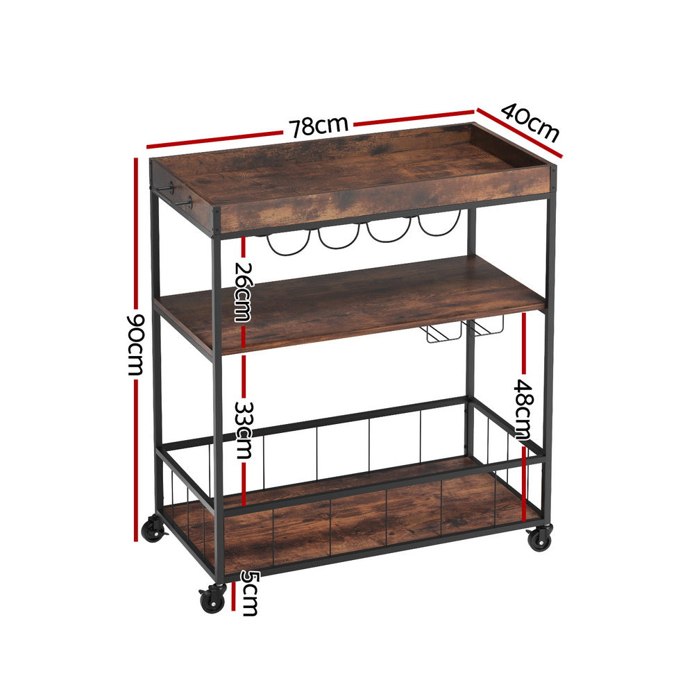 Kitchen Island | Rolling Serving Cart
