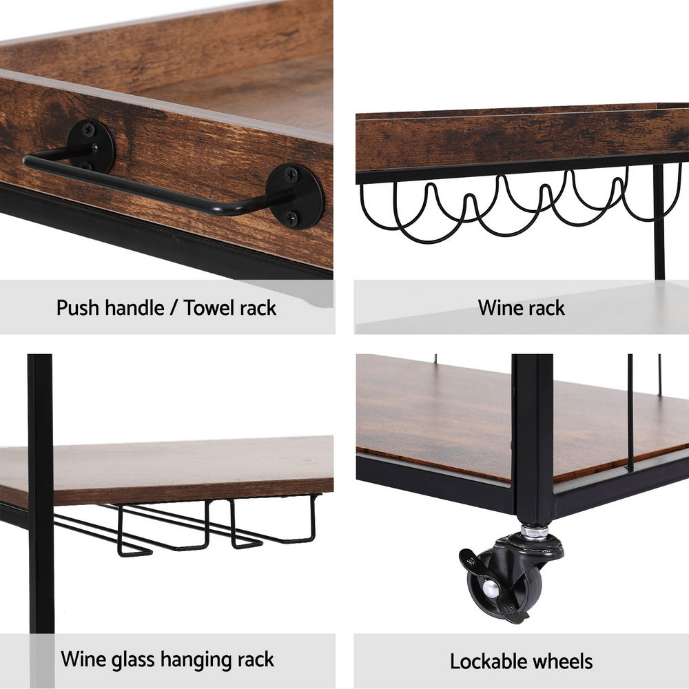 Kitchen Island | Rolling Serving Cart
