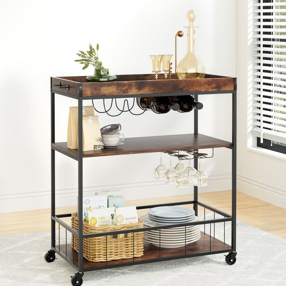 Kitchen Island | Rolling Serving Cart