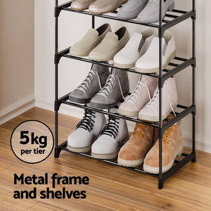 Shoe Rack | DIY Stackable | 10-Tier | Black | Dunn
