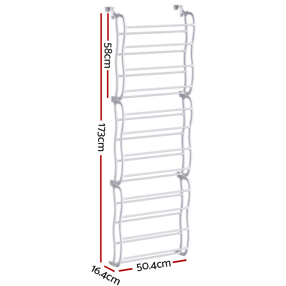 Shoe Rack | Hanging Over Door Organiser | 24 Pairs | Eric