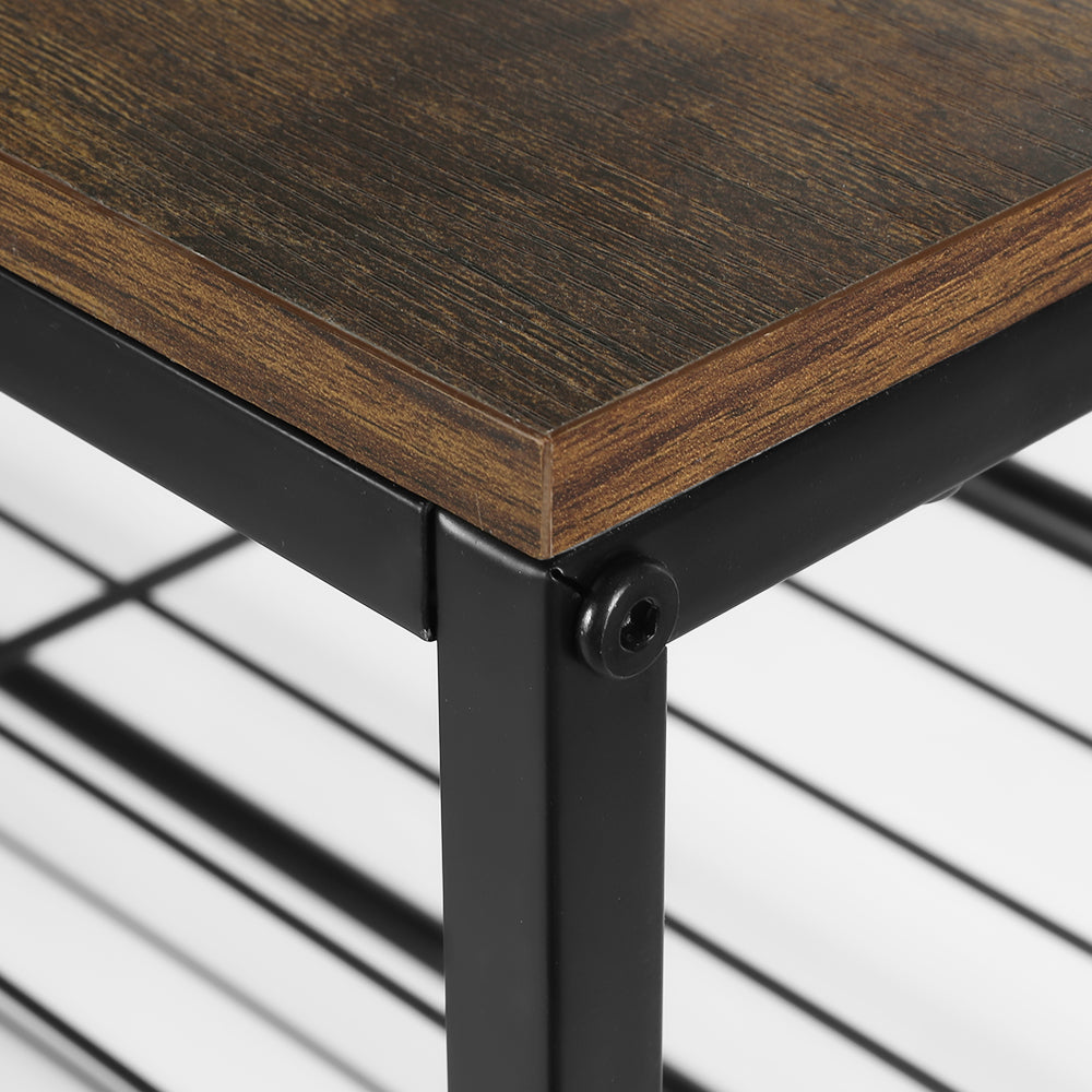 Shoe Rack | 5-Tier | Holds 25 Pairs | Walnut Finish | Bob