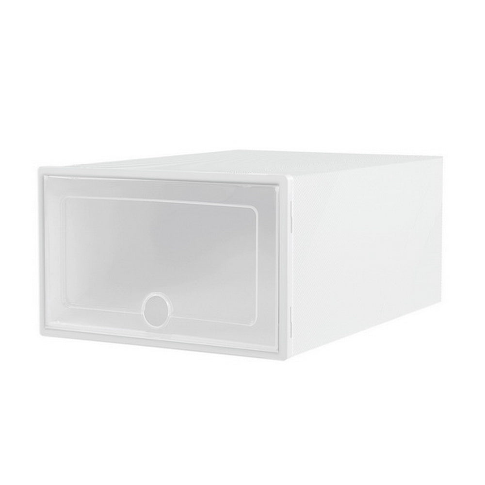 Shoe Box Rack DIY | Set of 12 | Stackable | White | Abel