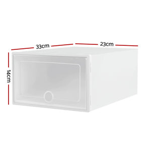Shoe Box Rack DIY | Set of 24 | Stackable | White | Abel