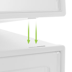 Shoe Box Rack DIY | Set of 24 | Stackable | White | Abel