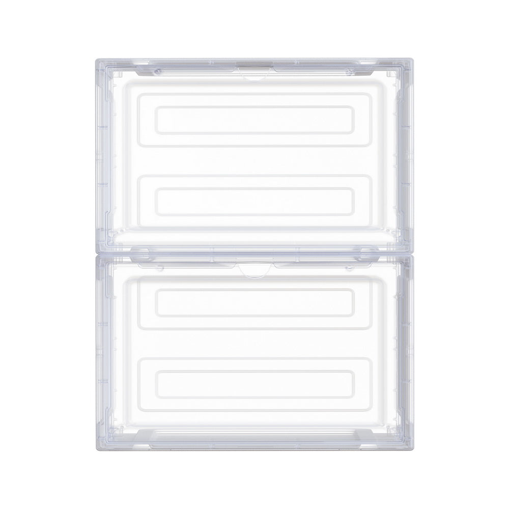 Shoe Box Rack DIY | Set of 2 | Stackable | Magnetic Door
