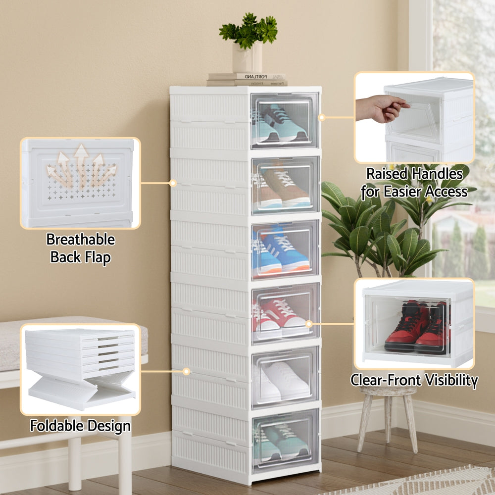 Foldable Shoe Rack | 6 Tier | Hallway Storage Organiser