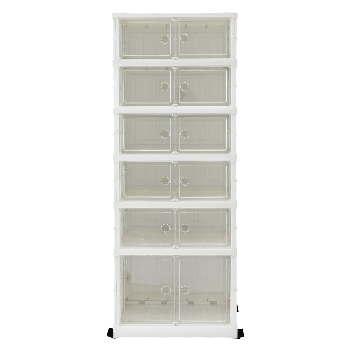 Artiss Foldable Shoe Storage Box 6 Tier 12 Pairs Entryway
