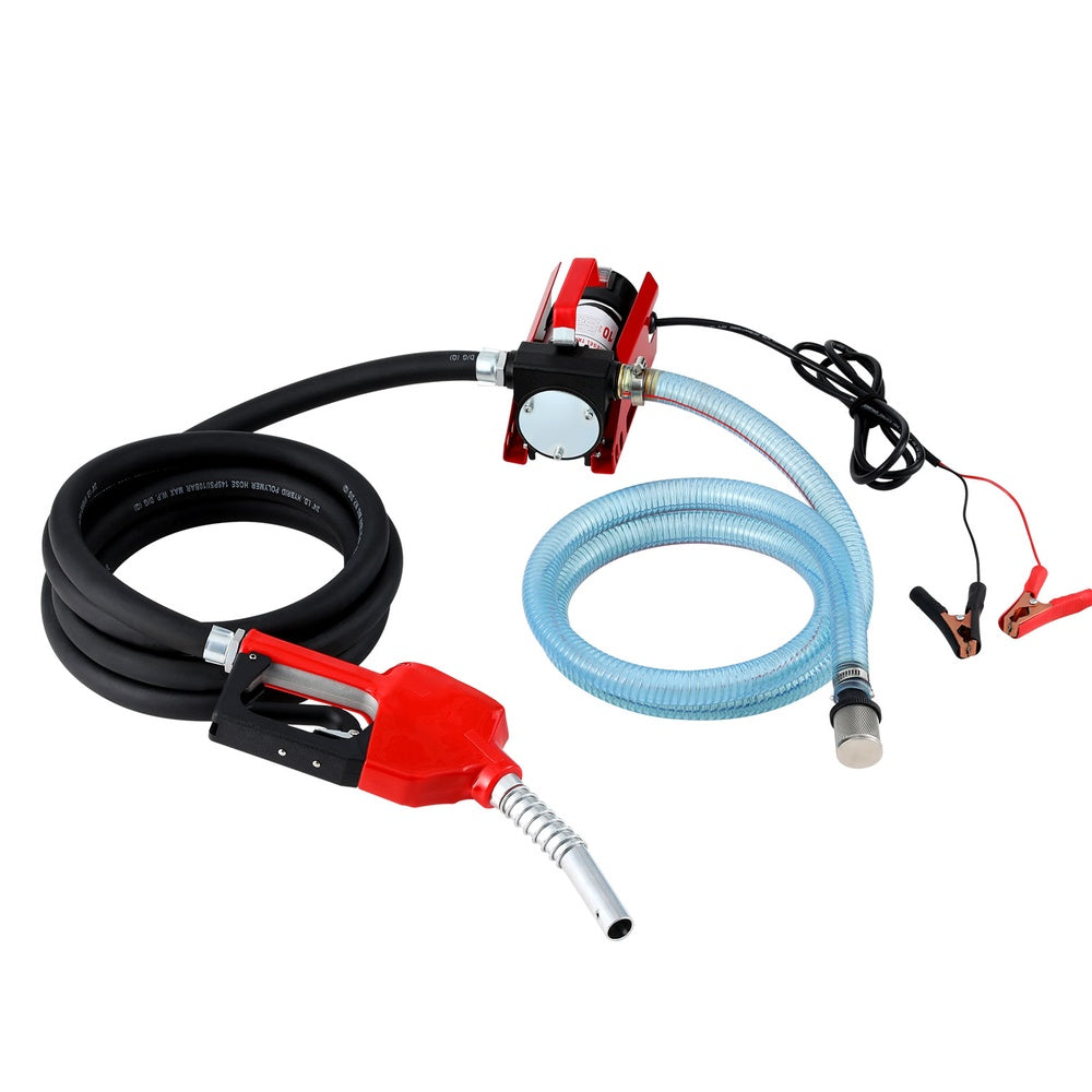Fuel Transfer Pump | Electric Diesel Kerosene Pump | 12V DC | 10GPM Nozzle Hose