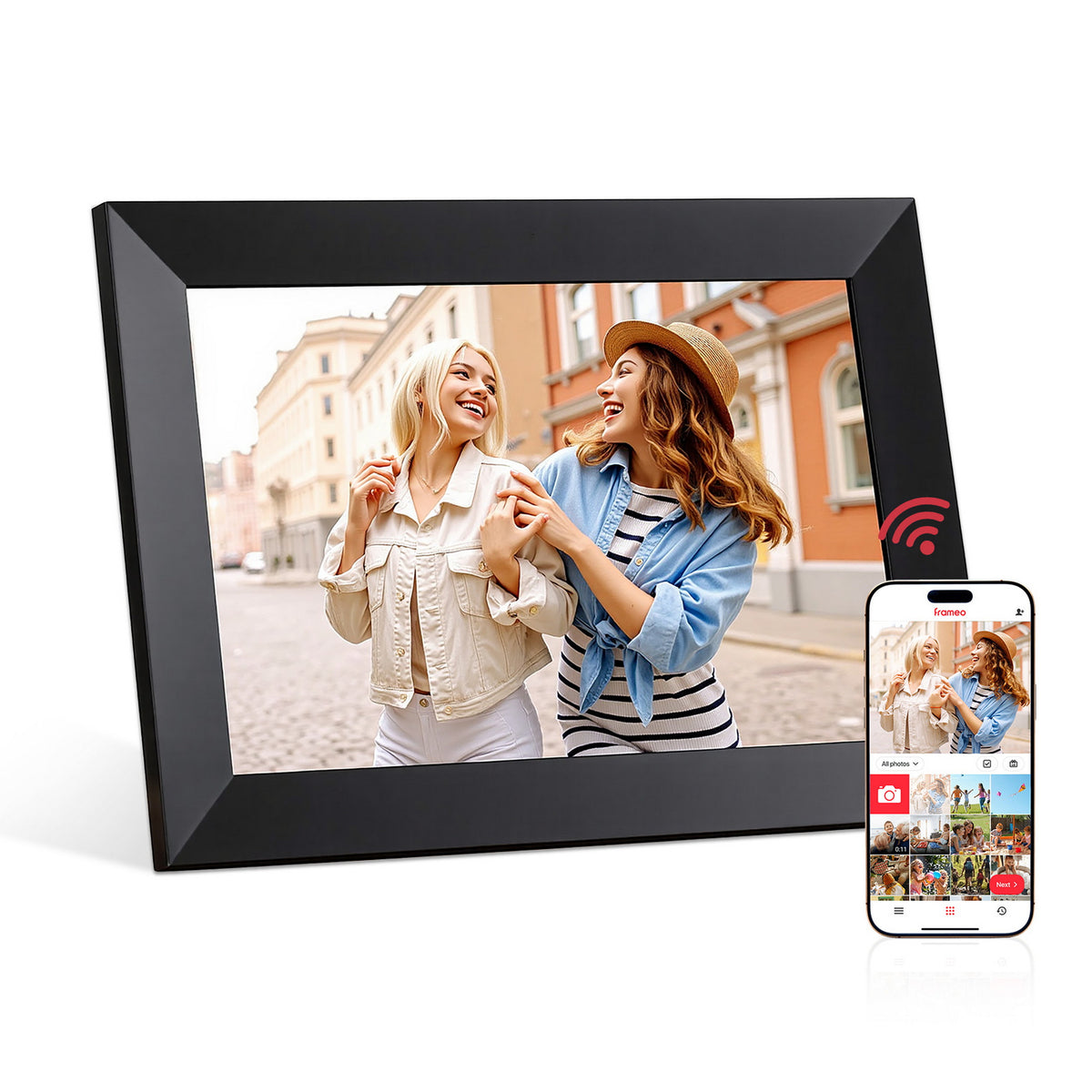 Digital Photo Frame | 10.1" | WiFi Touch Screen | 32GB | Picture & Video