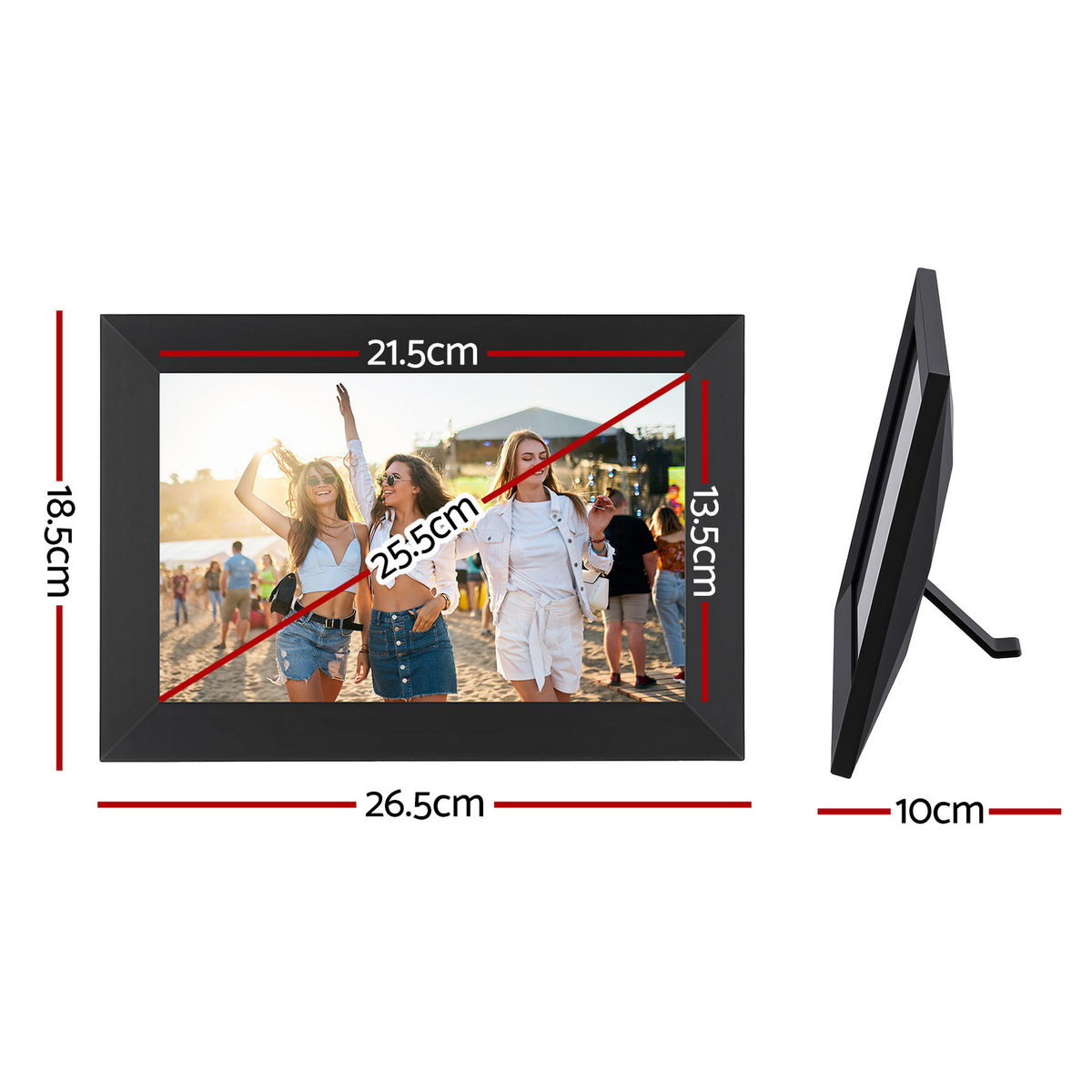 Digital Photo Frame | 10.1" | WiFi Touch Screen | 32GB | Picture & Video