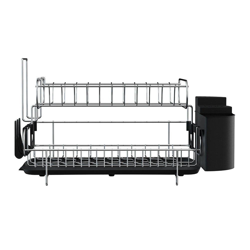 Cefito | Dish Rack | Drying Drainer | Cup Holder Cutlery Tray | Kitchen Organiser | 2-Tier