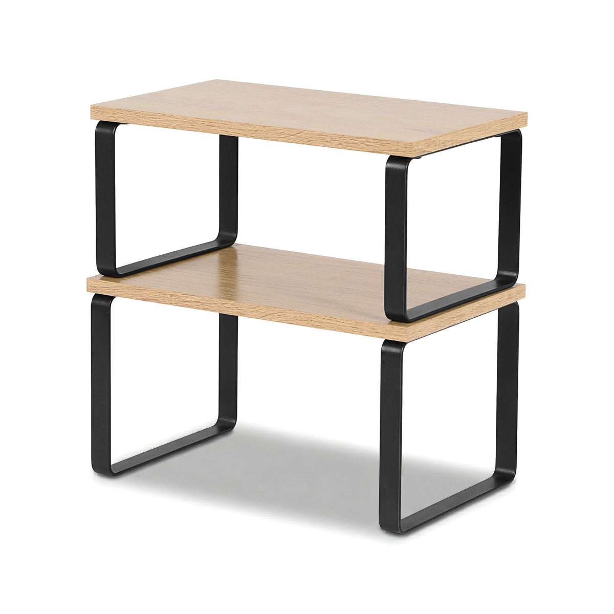 Kitchen Storage Shelves Set of 2 | Cupboard Organiser Rack