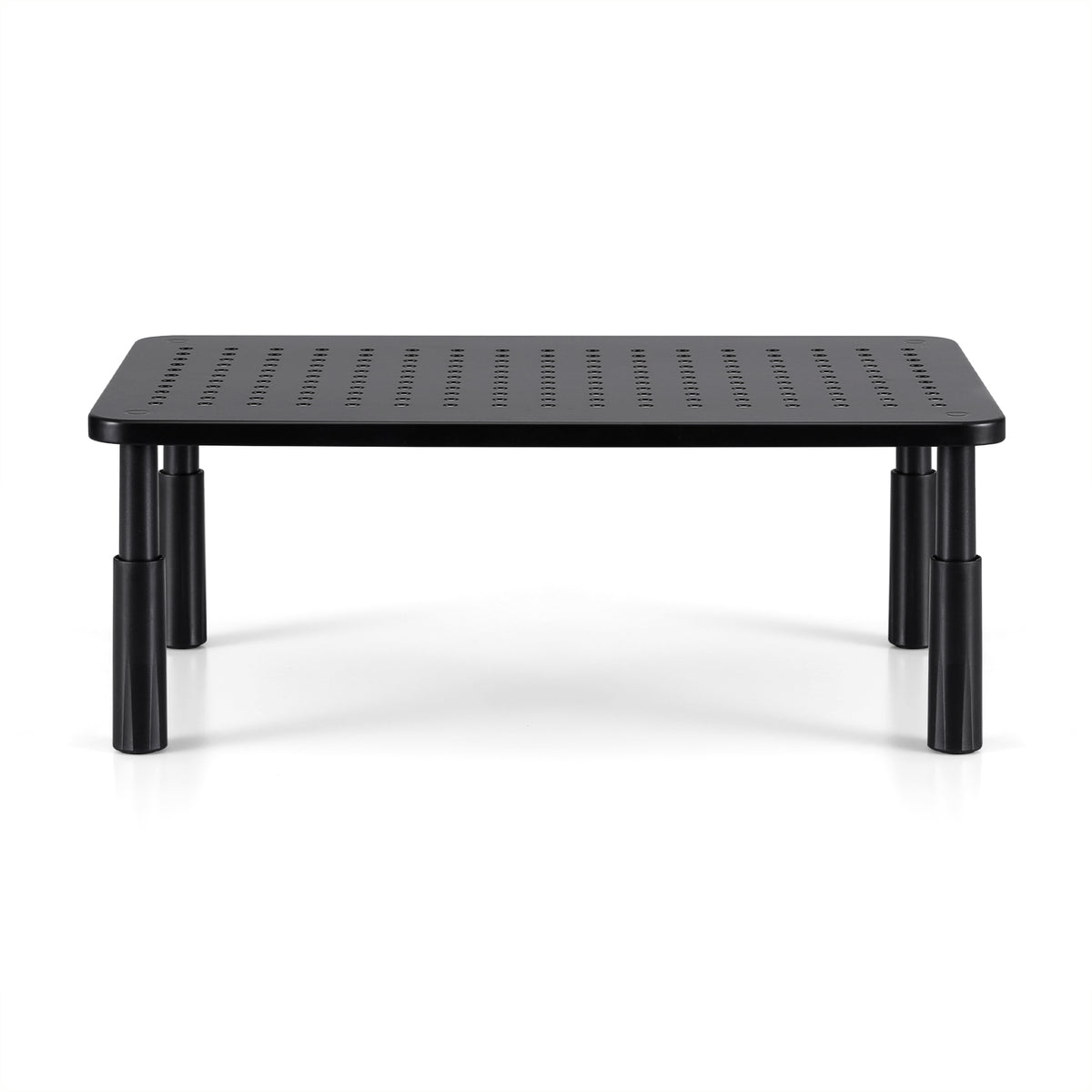 Monitor Stand | Adjustable Riser | 3 Height Levels | Desk Organiser | Black