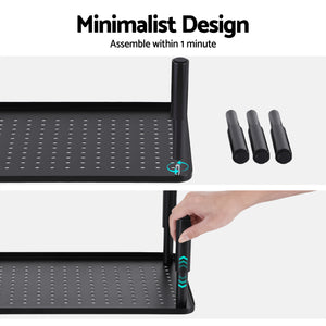 Monitor Stand | Adjustable Riser | 3 Height Levels | Desk Organiser | Black