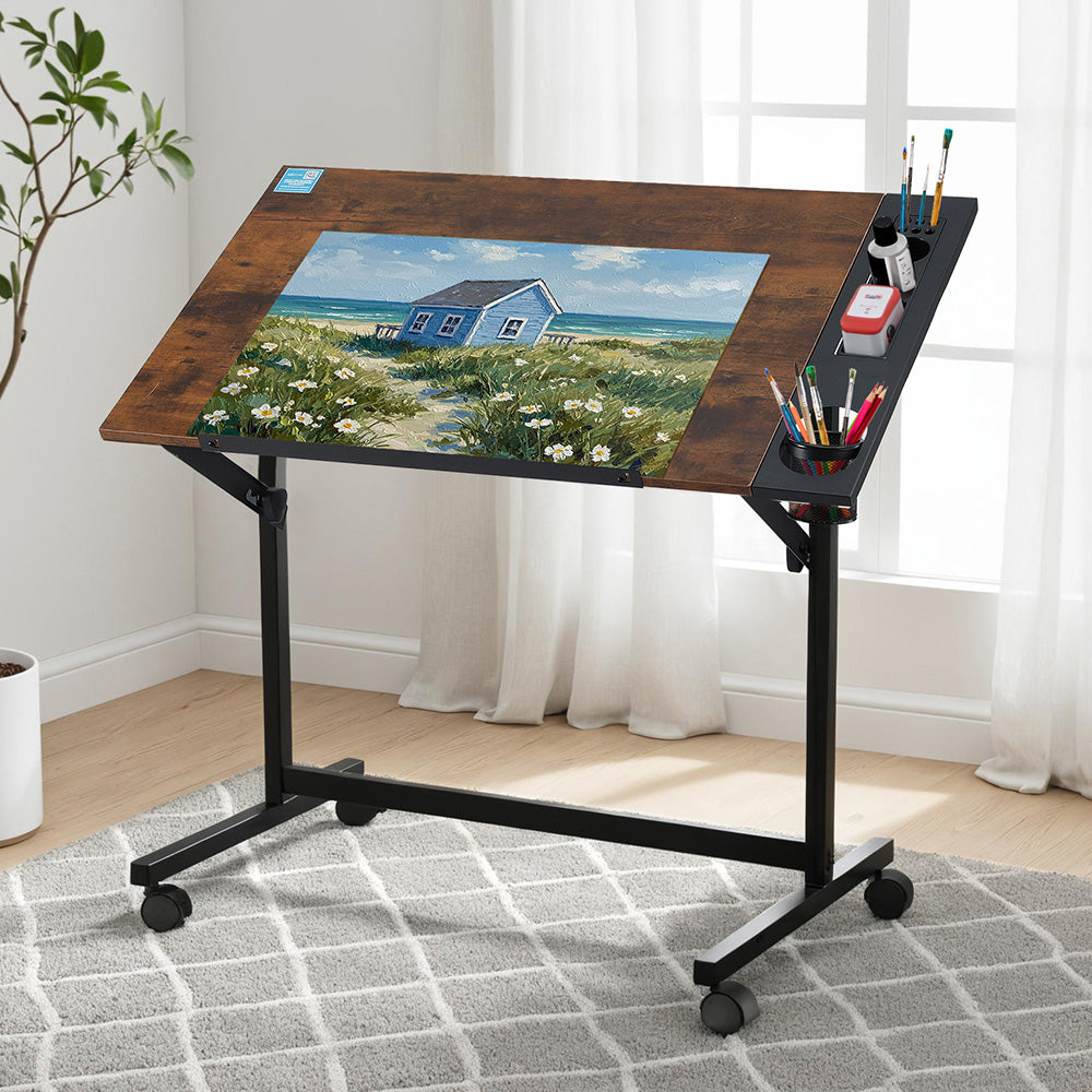 Drafting Table | Adjustable Drawing Desk | Multi-Function Art & Craft Workstation