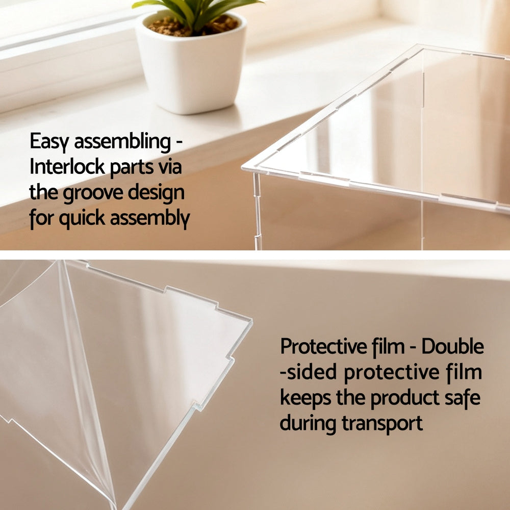 Acrylic Display Case | Clear Dustproof Box | For Model Cars & Toys | 15cm