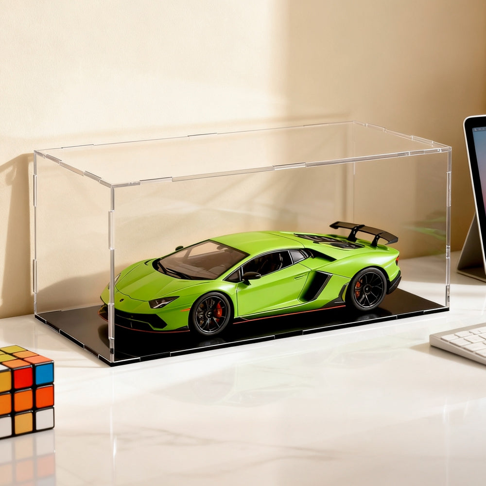 Acrylic Display Case | Clear Dustproof Box | For Model Cars & Toys | 15cm