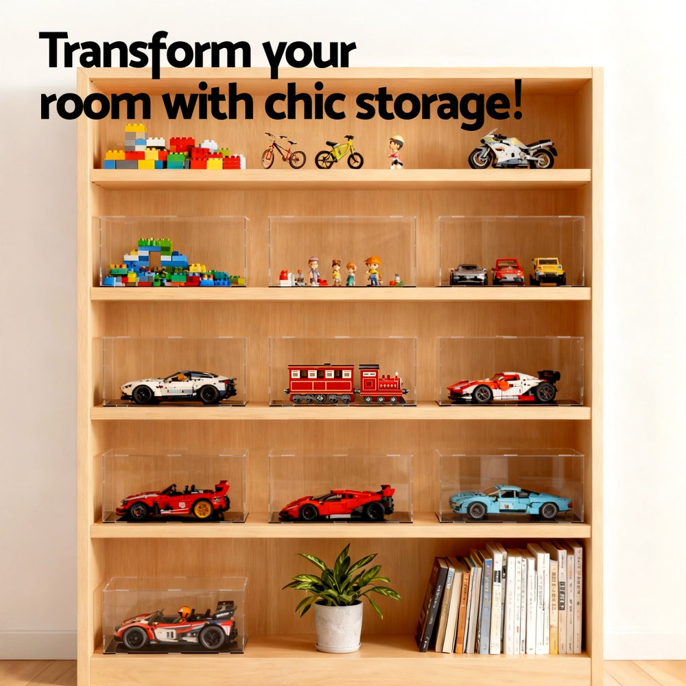 Acrylic Display Case | Clear Dustproof Box | For Model Cars & Toys | 15cm
