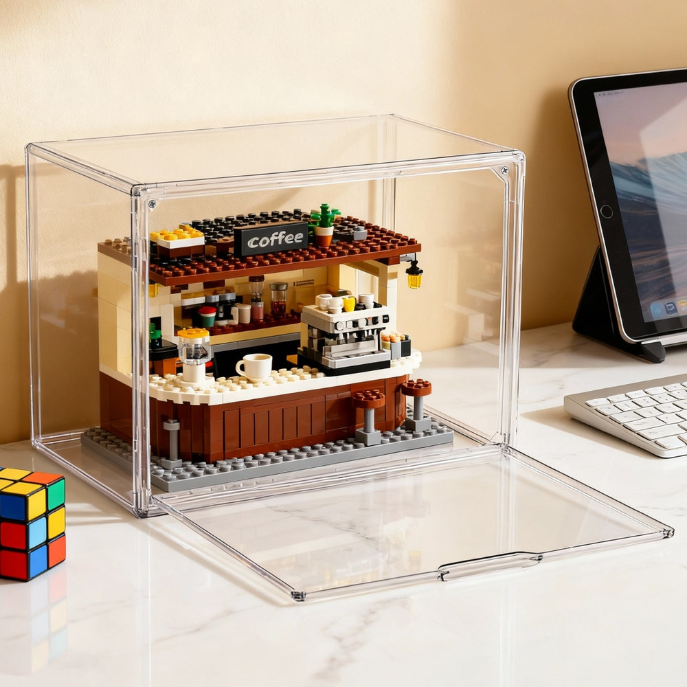 Acrylic Display Case | Transparent Dust Cover | Toy & Model Storage | 27cm