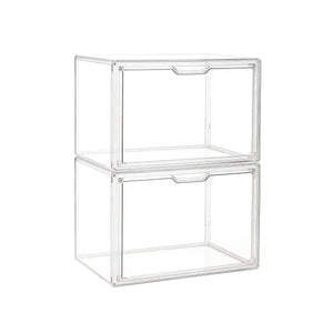 Artiss Clear Acrylic Display Case Box 2 Pack For Toys 54cm