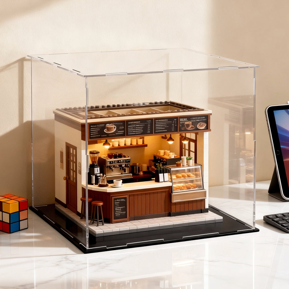 Clear Acrylic Display Box | Dustproof Protection Case | Collectibles | 30cm