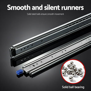 Locking Drawer Runners 2pc | Full Extension | 227kg | 1524–3048mm