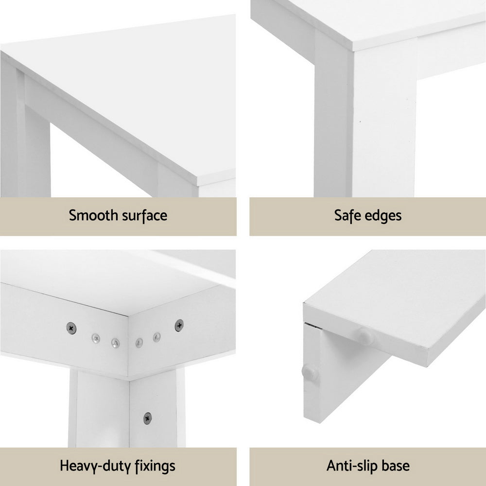 Dining Table & 4 Chairs Set | White Sherpa | Cozy Design