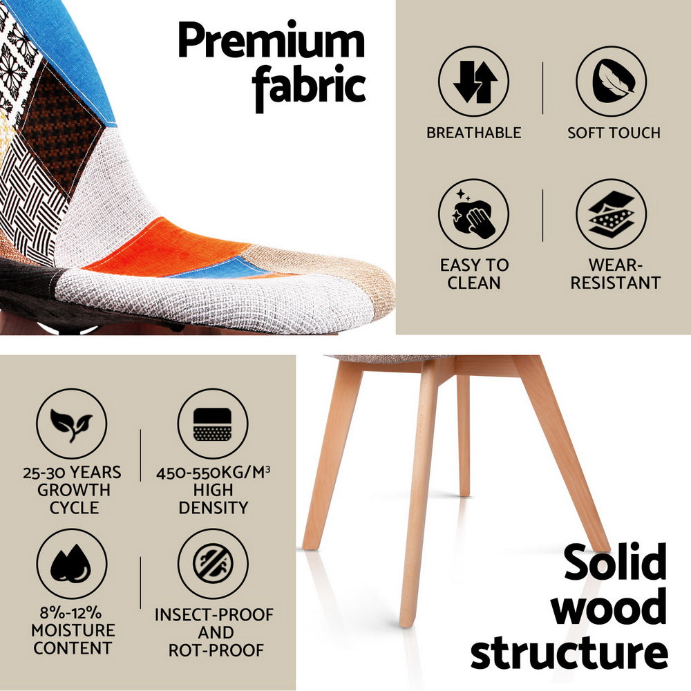 1 Artiss Dining Table and 4 Chairs Set | DSW White