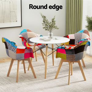 Artiss Dining Table & 4 Chairs Set | DSW | White | Modern | Dining Room Furniture
