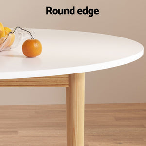 Dining Set | 1 Table & 4 Chairs | White & Grey Finish