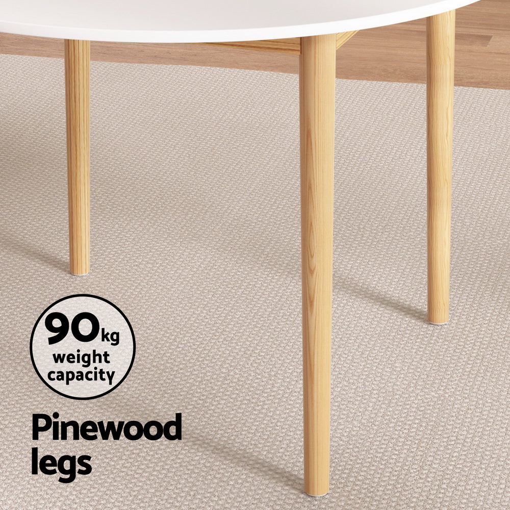 Dining Set | 1 Table & 4 Chairs | Wishbone Wood Design