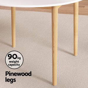 Dining Set | 1 Table & 4 Chairs | Wishbone Wood Design