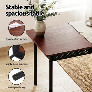 Compact Dining Set 5pc | Upholstered Chairs | Kitchen Furniture