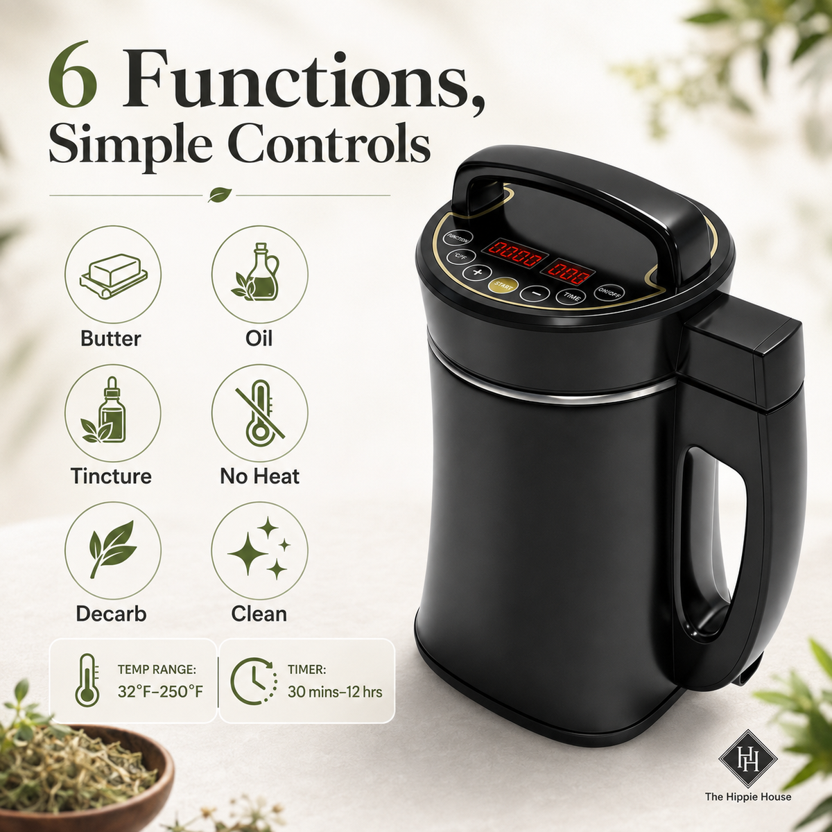 Decarb & Infusion Cooker | Butter + Oil + Tincture Machine | Multifunctional